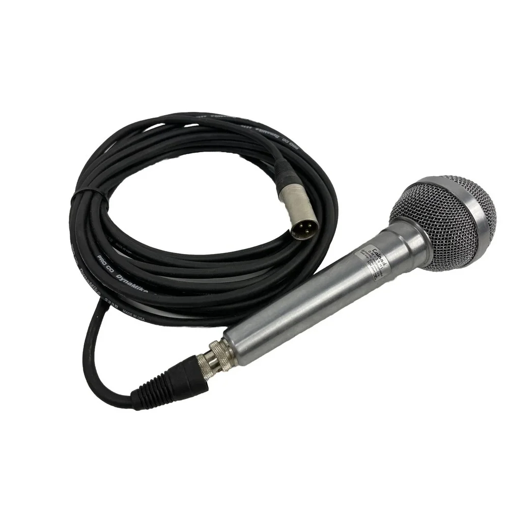 Calrad DM-59HL Vintage Dynamic‎ Microphone 200-50K Ohm Japan Working